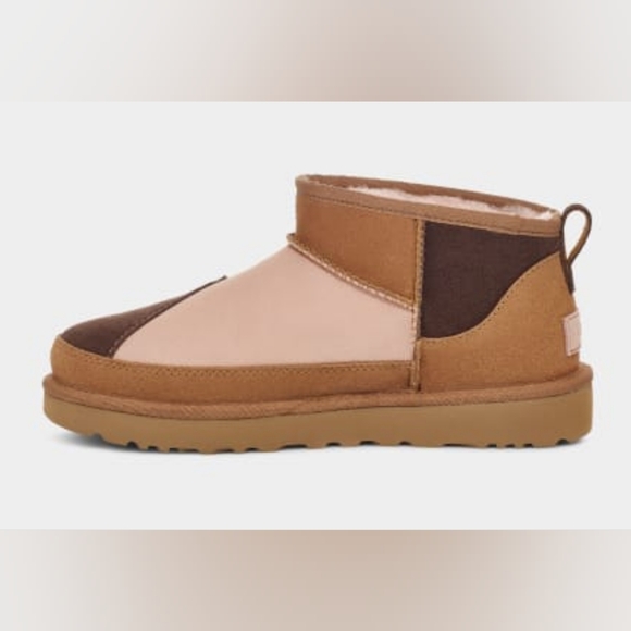 UGG Classic Ultra Mini ReImagined Boot Women's 10 Chestnut Multi - Picture 4 of 8